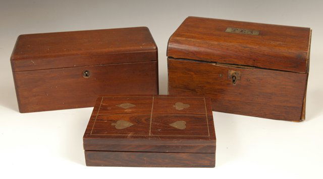 Group of Three English Boxes, 20th c., consisting of a (1 of 2)