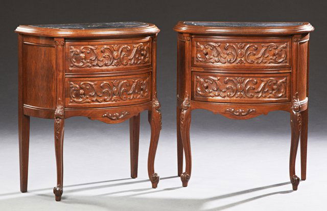 Pair of Continental Louis XV Style Carved Mahogany (1 of 1)