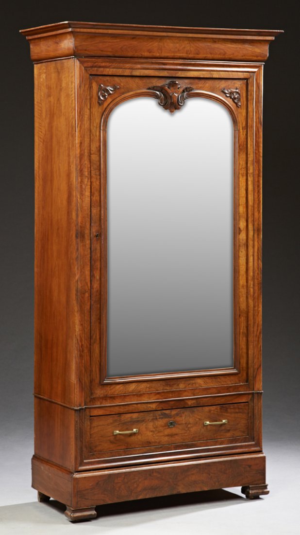 French Louis Philippe Single Door Carved Walnut (1 of 1)