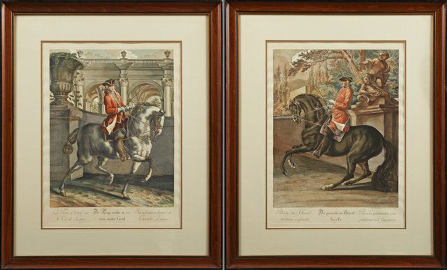 Johann Elias Ridinger (1698-1767), "Le Trot a Droite (1 of 3)