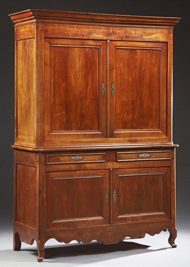 French Louis Philippe Carved Cherry Buffet a Deux (1 of 1)