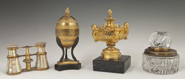Group of Four Cabinet Items, consisting of a gilt (1 of 1)