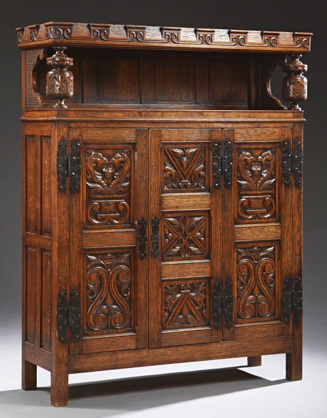 French Renaissance Style Carved Oak Sideboard, early (1 of 1)
