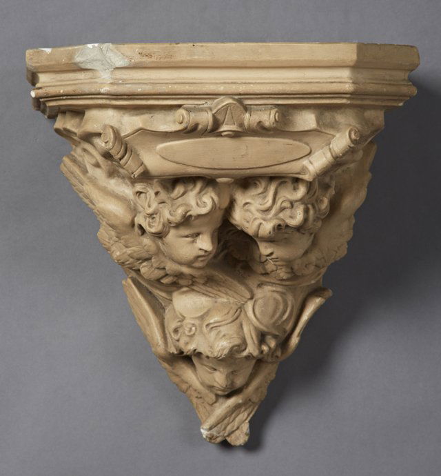 Large French Patinated Plaster Wall Bracket, early 20th (1 of 1)