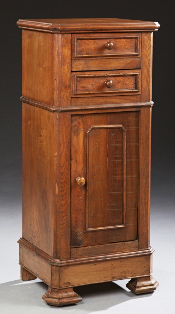 French Tall Louis Philippe Carved Oak and Mahogany (1 of 1)