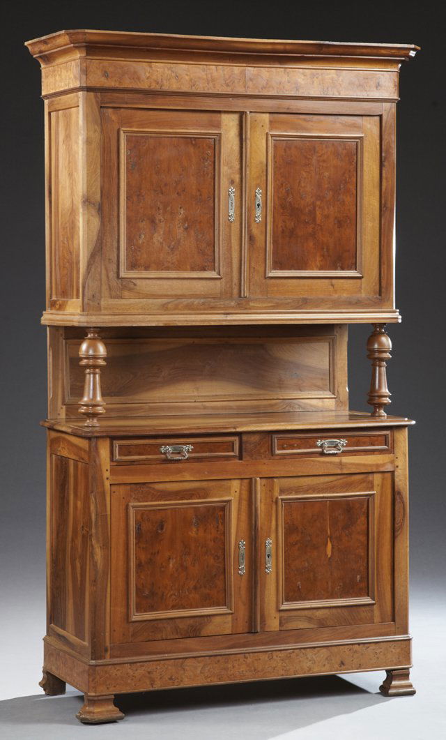 French Louis Philippe Carved Walnut and Elm Buffet a (1 of 1)
