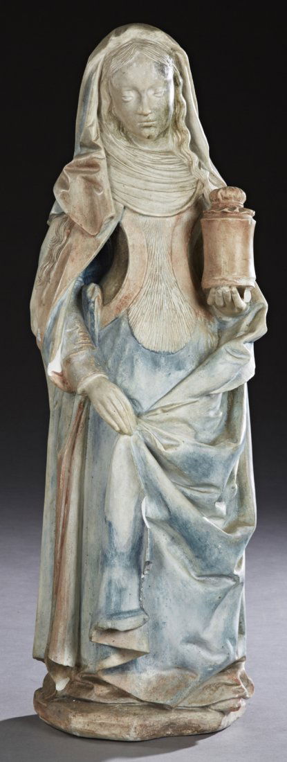 French Polychromed Standing Plaster Figure of the (1 of 1)