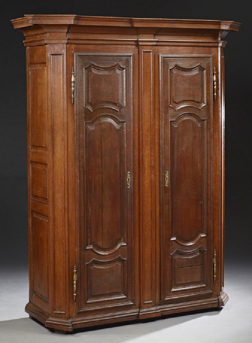 French Louis XV Style Carved Oak Armoire, 19th c., the (1 of 1)