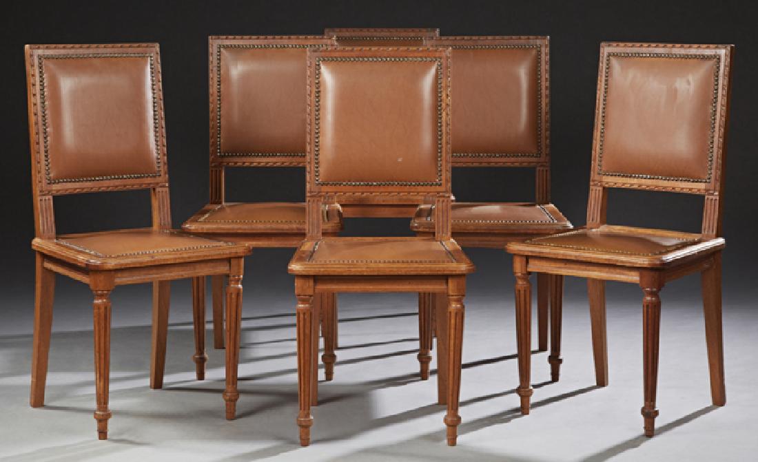 Set of Six French Carved Mahogany Louis XVI Style (1 of 1)