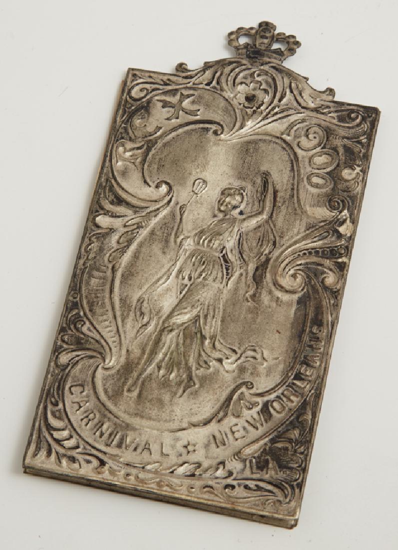 Mardi Gras Krewe Favor, Rex, 1900, in the form of a (1 of 2)