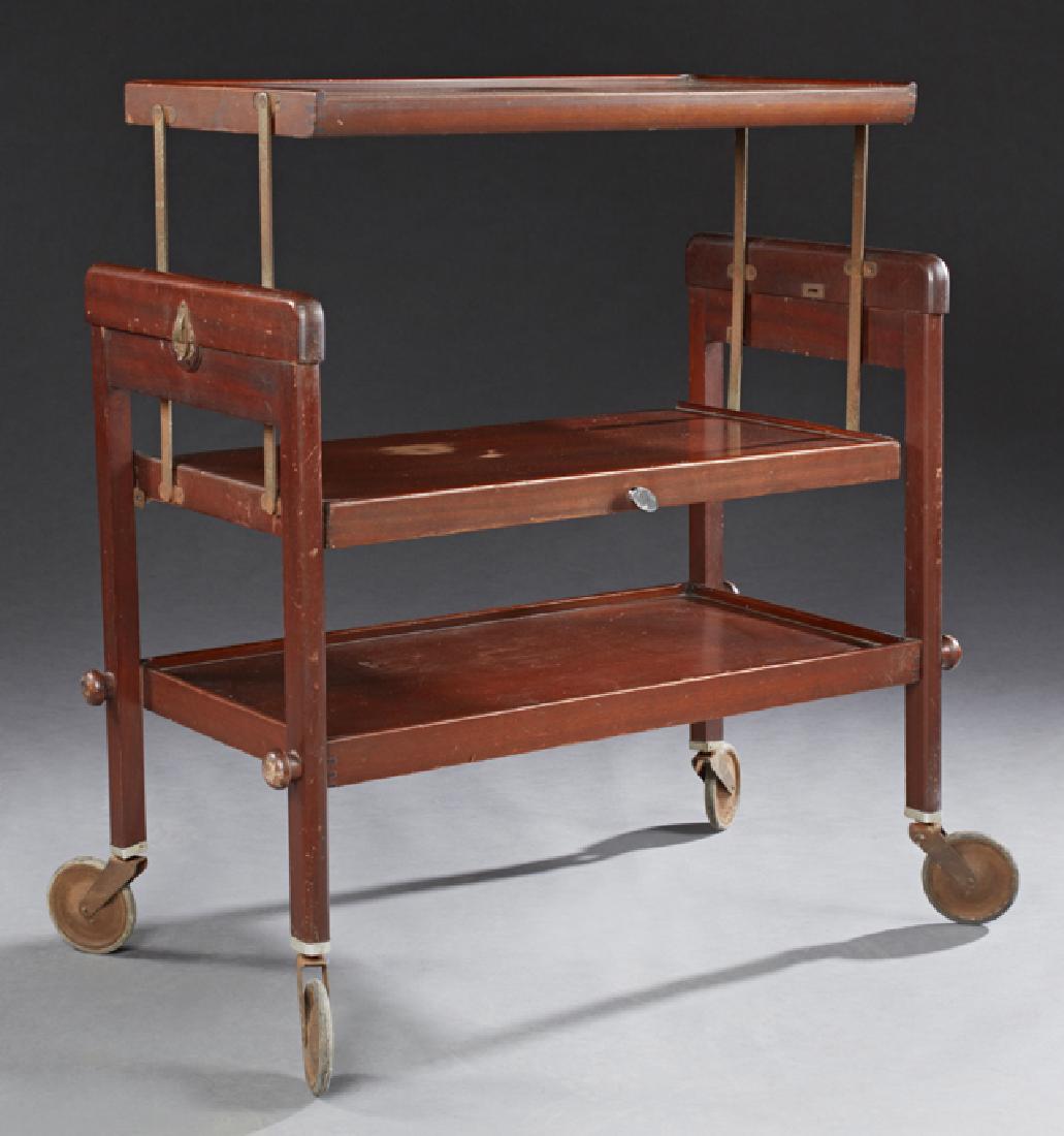 Unusual English Carved Mahogany Metamorphic Three Tier (1 of 1)