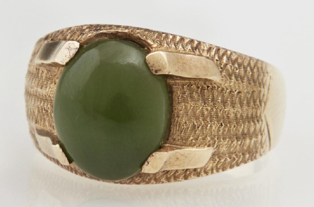 Man's 18K Yellow Gold Dinner Ring, with an oval (1 of 1)