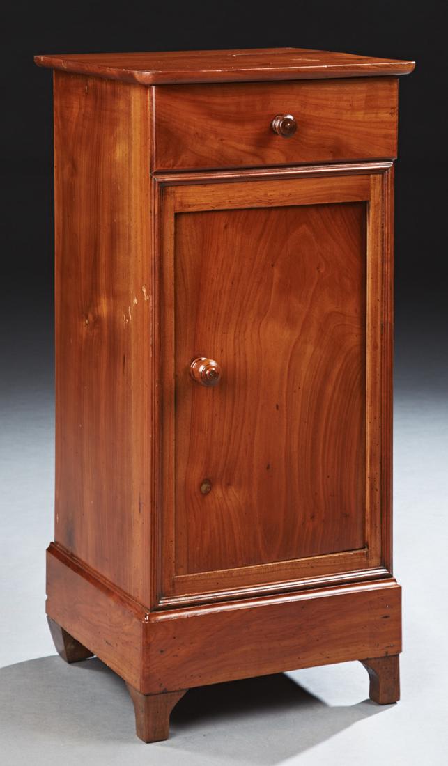 French Louis Philippe Style Carved Walnut Nightstand, (1 of 1)