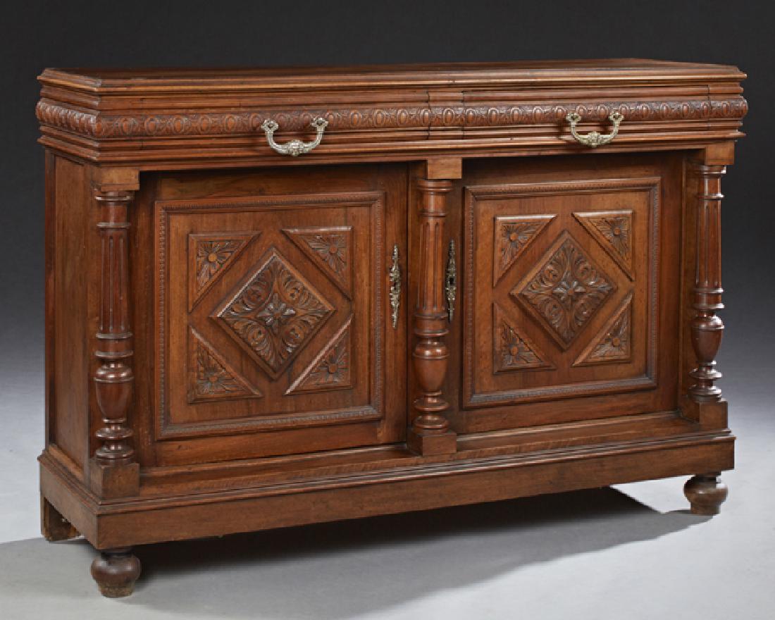 French Henri II Carved Walnut Sideboard, c. 1880, the (1 of 1)