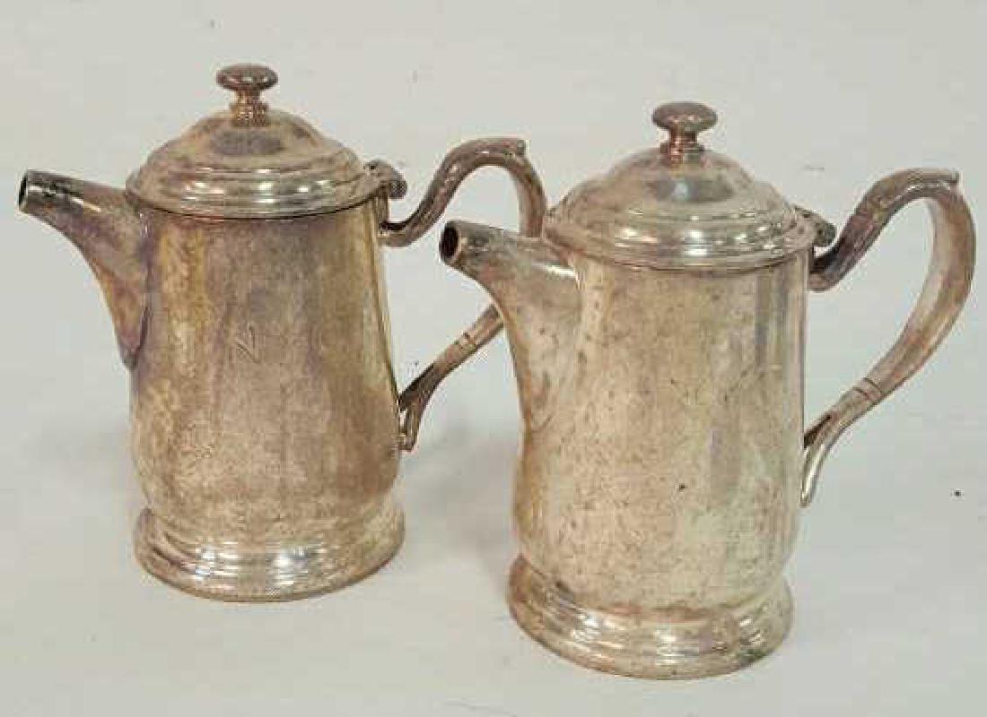 Pair  Vintage Railroad Silver Coffee Servers Pair of (1 of 10)