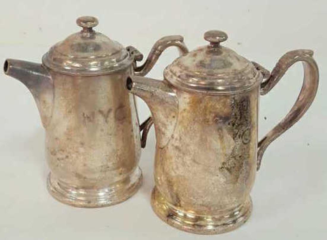 Pair  Vintage Railroad Silver Coffee Server Pair of (1 of 10)