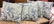 4 Linen throw pillows Linen cotton blend fabric pale