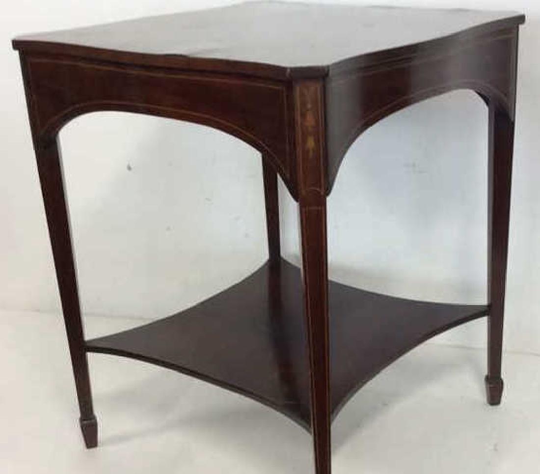 Charak signed hand made End Table inlaid Inlaid (1 of 7)