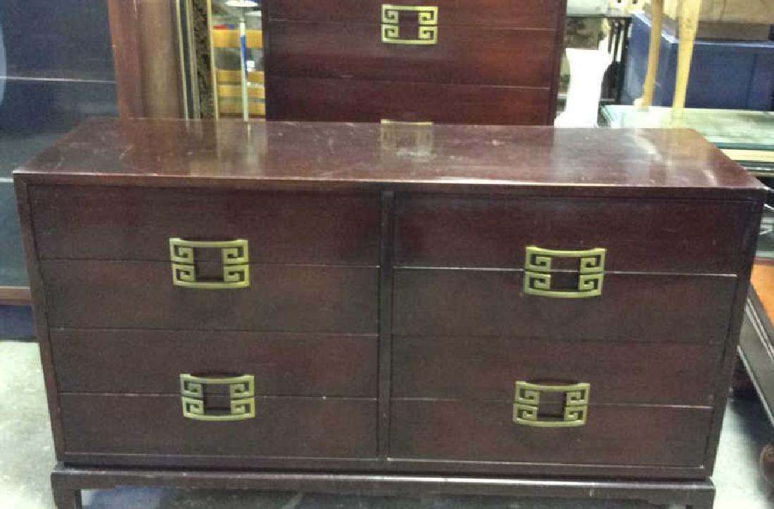 Vintage Set 2 Dressers Morgan Furniture Co Asian style (1 of 8)