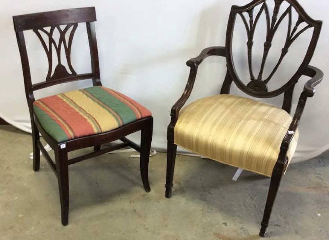 2 Carved Vintage Sheridan Style Chairs Two carved (1 of 9)