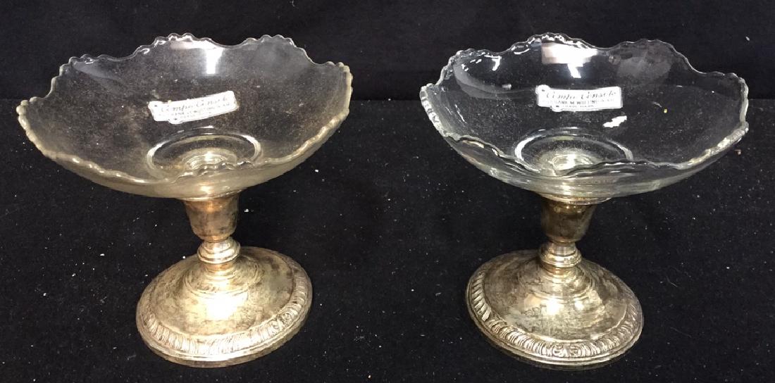 Sterling Silver Compote Pair By Frank M. Whiting Pair (1 of 8)