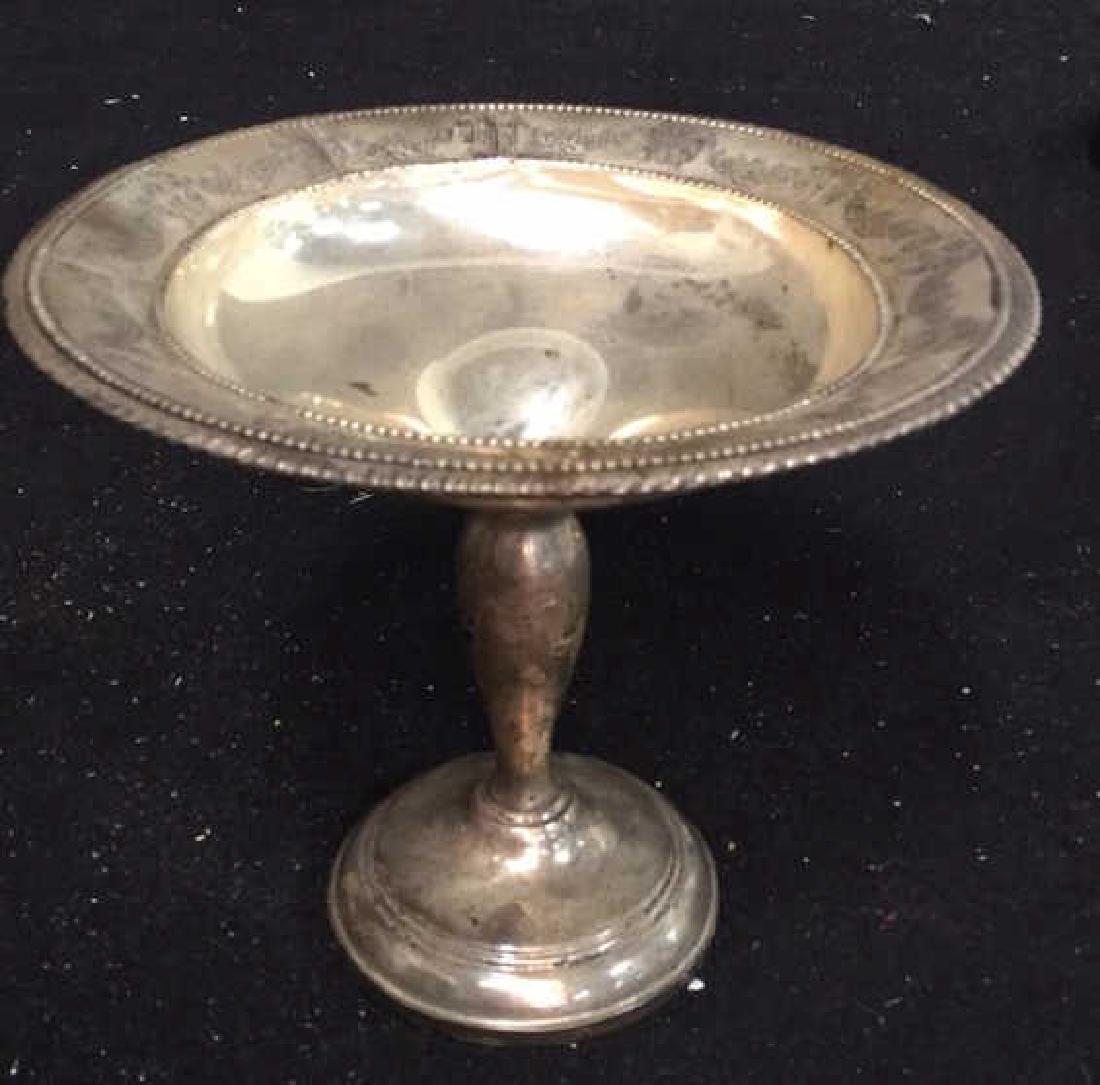 Vintage Sterling Compote Sterling silver footed Compote (1 of 7)