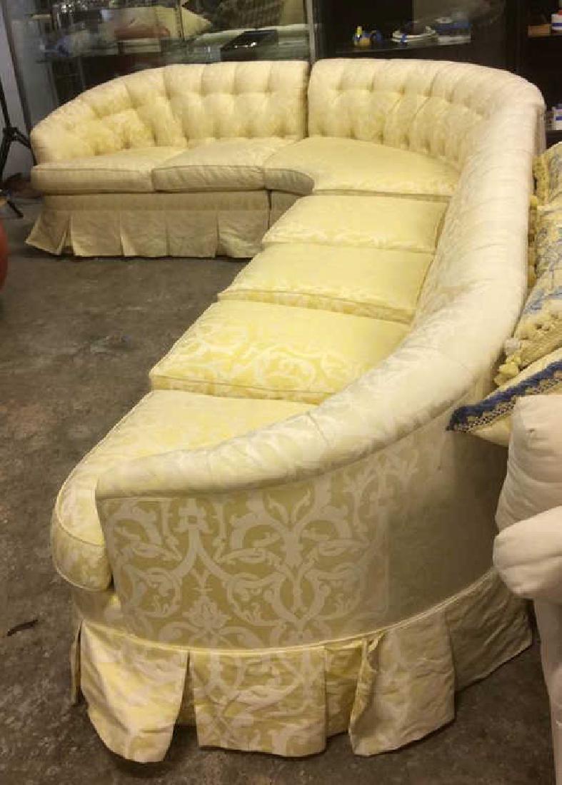 3 Piece Down Sectional Sofa Tufted back loose seats (1 of 10)