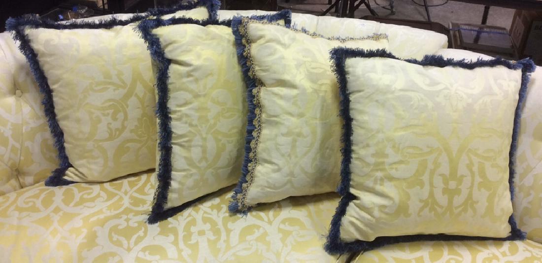 Set 4, Custom Down Filled Fringed Throw Pillows Throw (1 of 8)