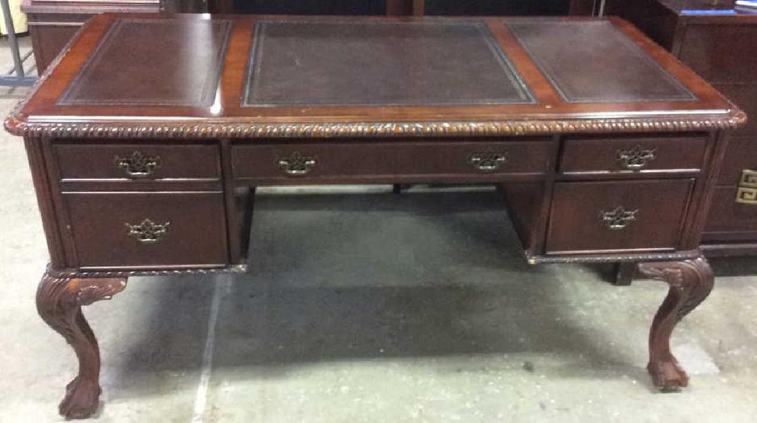 Hooker Furniture Carved Mahogany Desk Carved Mahogany (1 of 9)