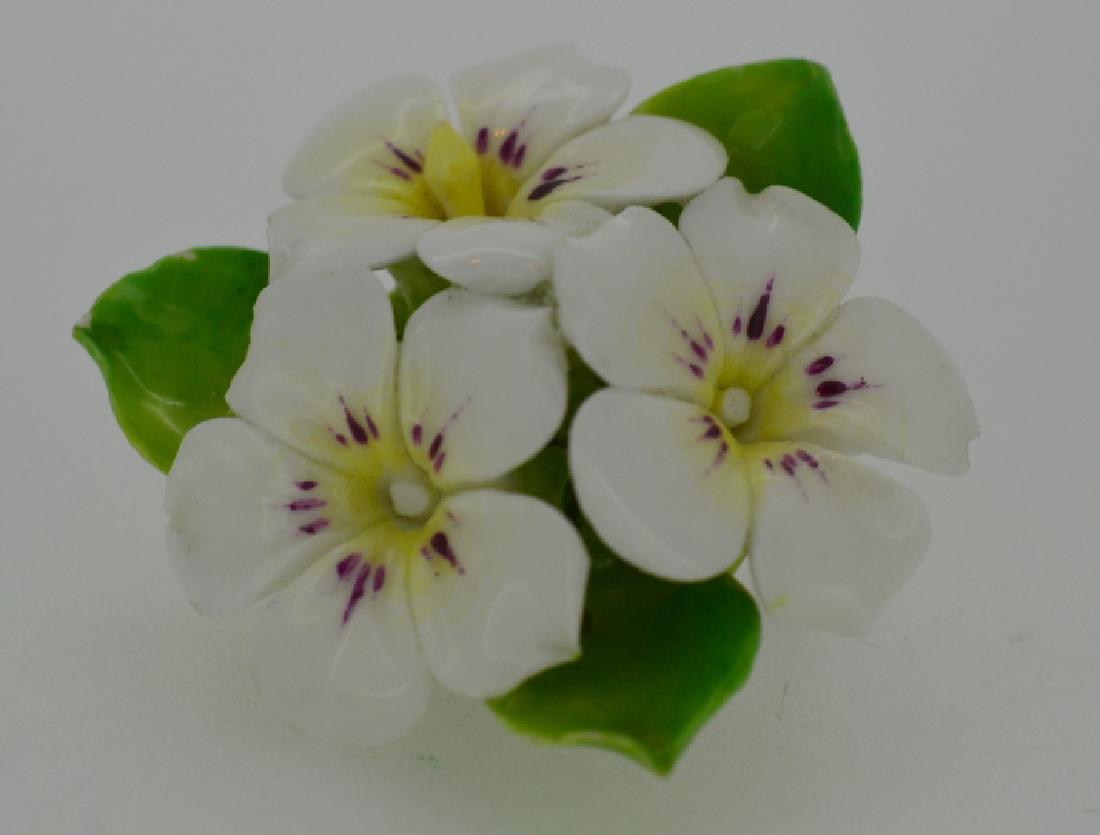 Porcelain Flower Pin Cara China, Made in England,: Cara China, Made in England, Staffordshire