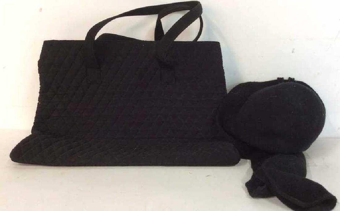 Vera Bradley Black Tote and Hat Scarf Ladies (1 of 8)