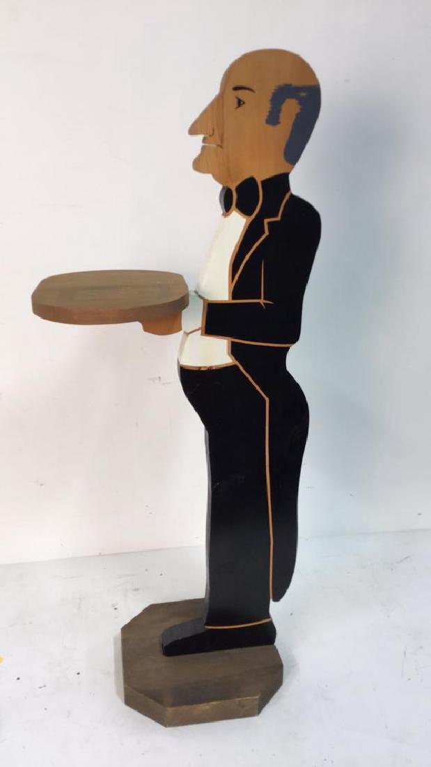 Folk Art Wood Dumbwaiter (1 of 6)