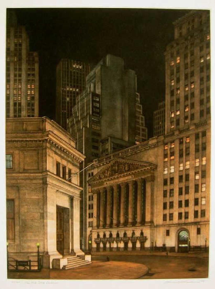Frederick MERSHIMER NY Stock Exchange Etching (1 of 9)