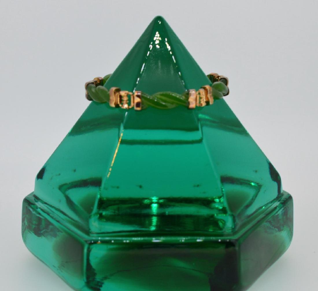 6" Twisted Jade Bracelet (1 of 4)