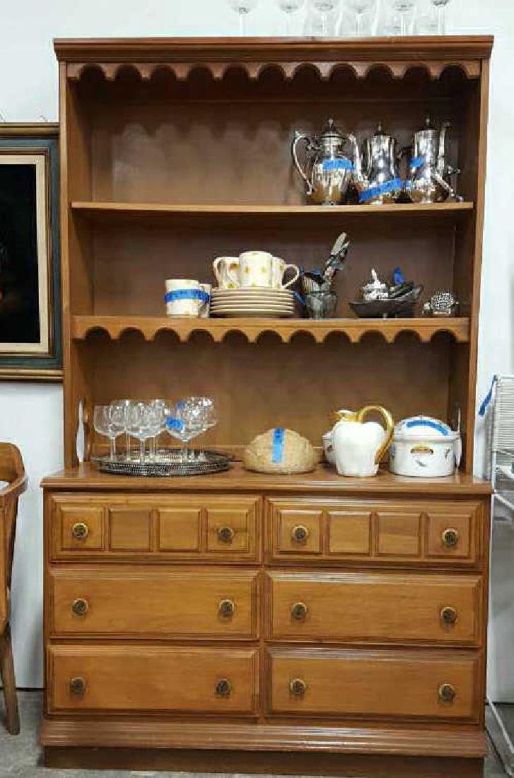 Maple Hutch Display and Storage Maple Hutch Display and (1 of 8)