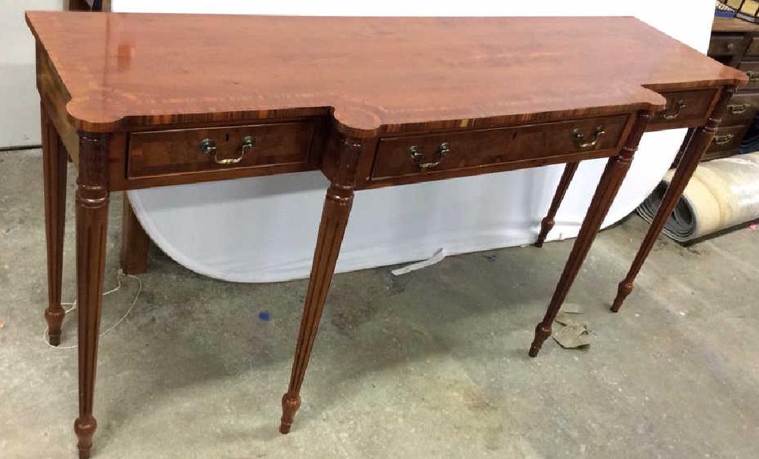 Antique Inlaid Dining Side Board Antique Side Board, (1 of 10)