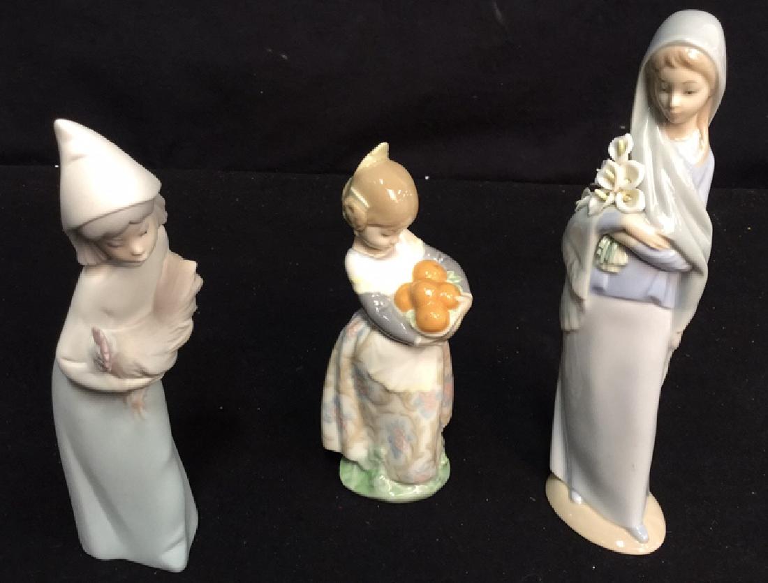 Group of Lladro Porcelain Figurines 3 porcelain Lladro (1 of 9)