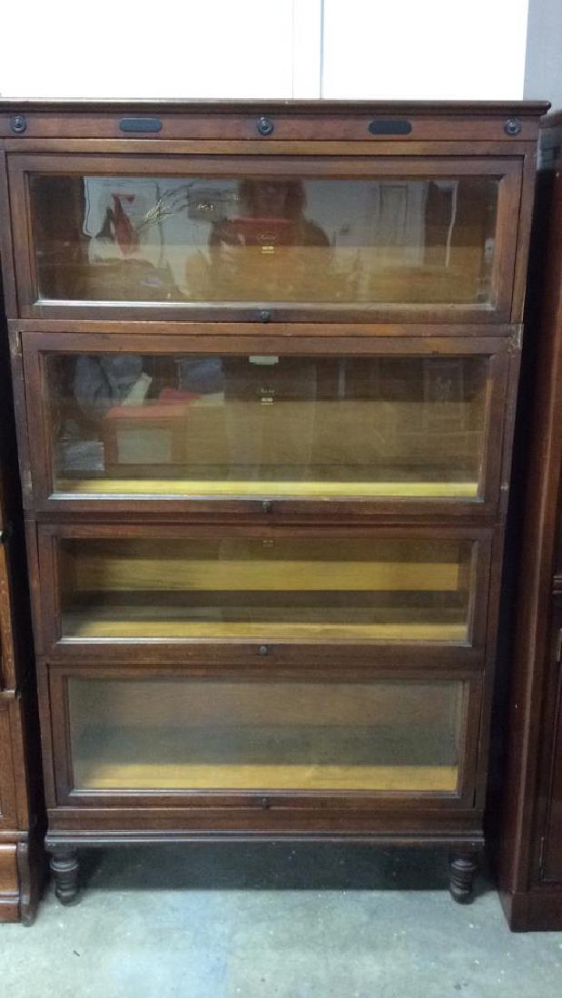 Antique Lawyer's Oak Bookcase From Macey Co. Oak (1 of 8)