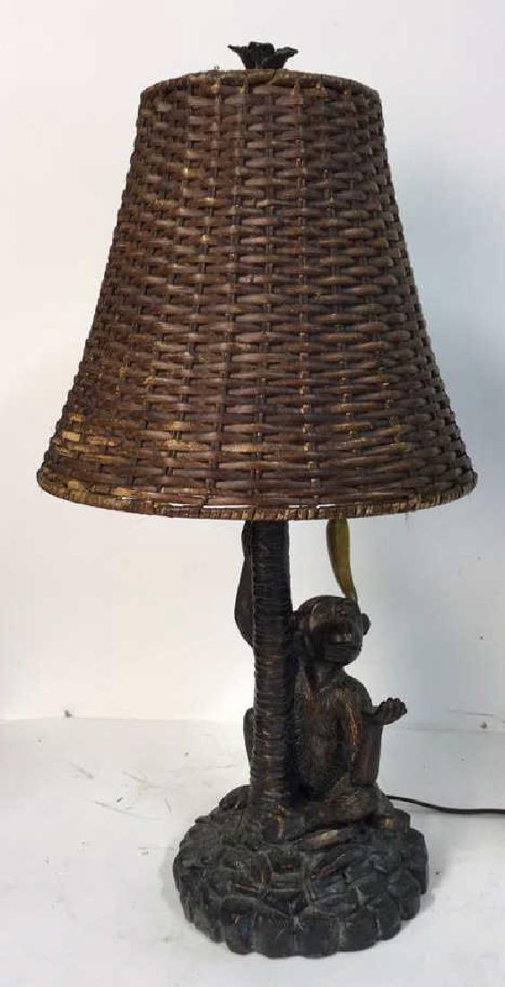 Vintage Monkey Table Lamp Unique vintage metal table (1 of 6)