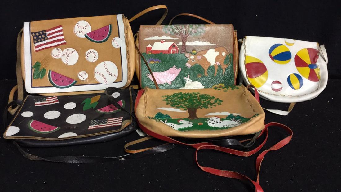 Designer Ladies Leather Purses Collection of 5 ladies (1 of 11)