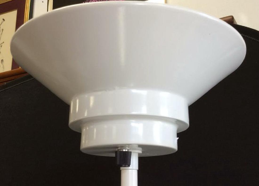 3 Vintage Floor Lamps White metal standing lamp with (1 of 7)