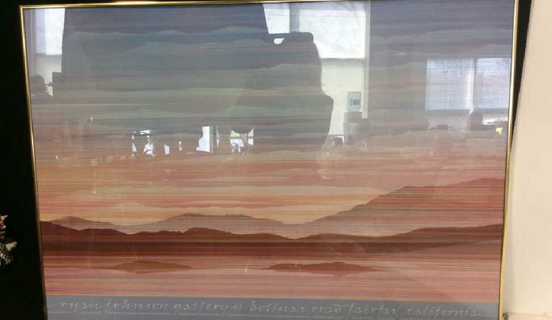 1984 Framed California Gallery Exhibit Print Measures (1 of 8)