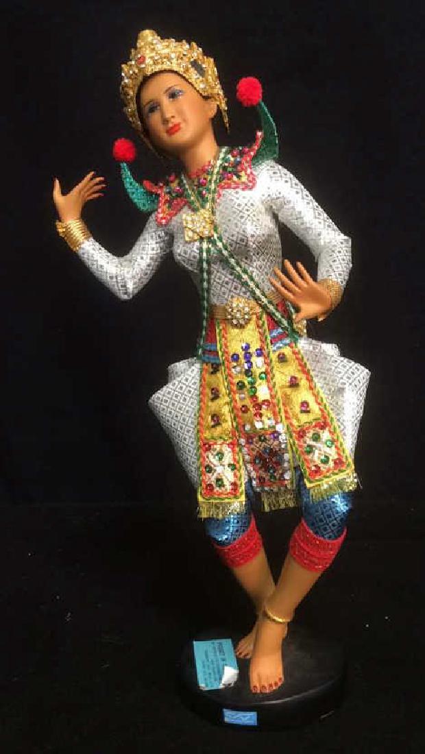 Vintage India Sculpture Doll Embellished and vibrant (1 of 5)