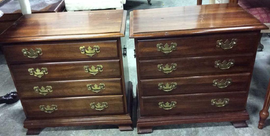 Pair Vintage Mahogany 4 Drawer chests Chests, end (1 of 10)