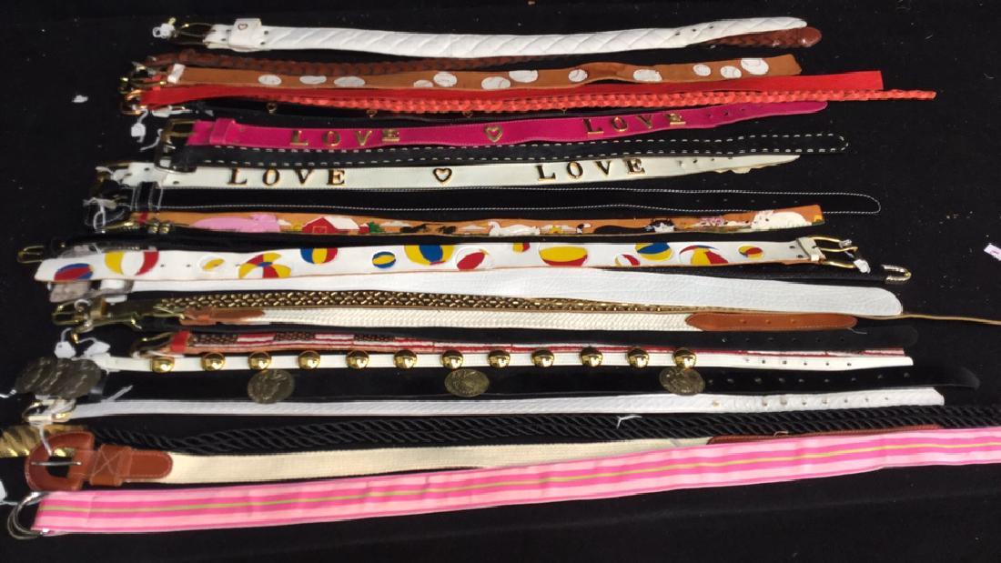 Group Lot Designer Ladies Belts Two dozen assorted (1 of 7)