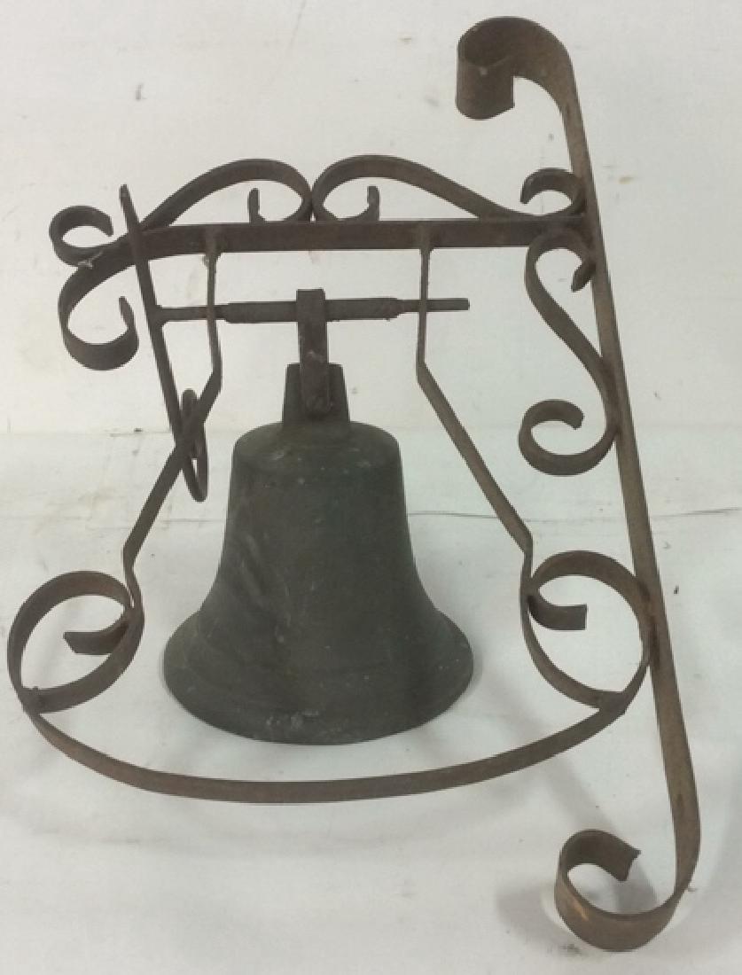 SK Goben 1916 Brass Bell with Metal Ornate Mount Brass, (1 of 6)