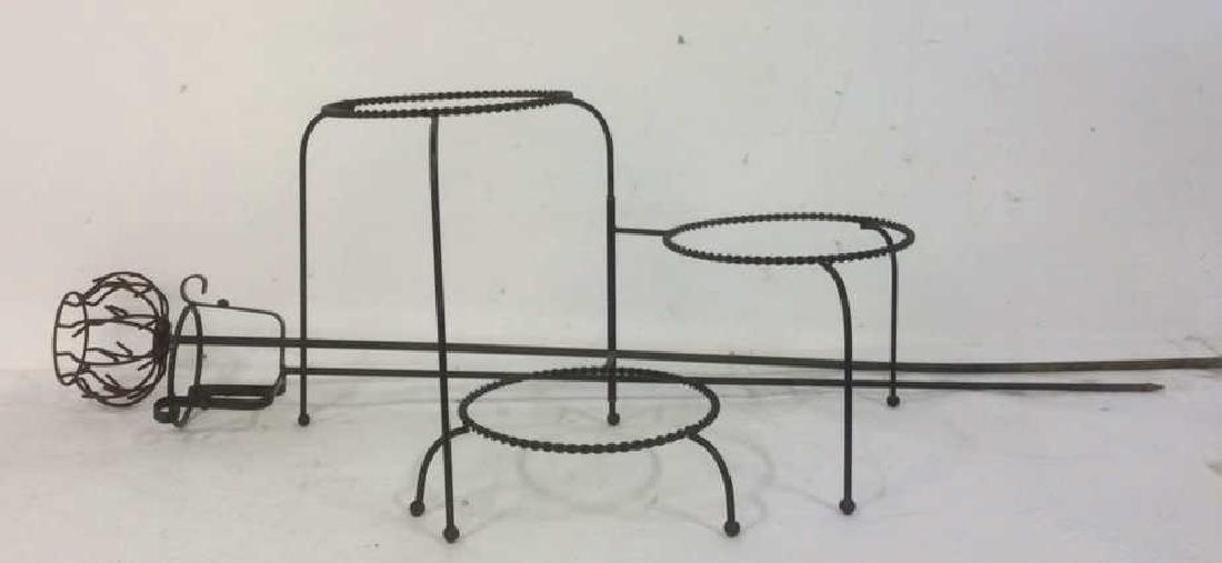 Group Metal Garden Plant Stand Candle Holders Lot of 3. (1 of 7)