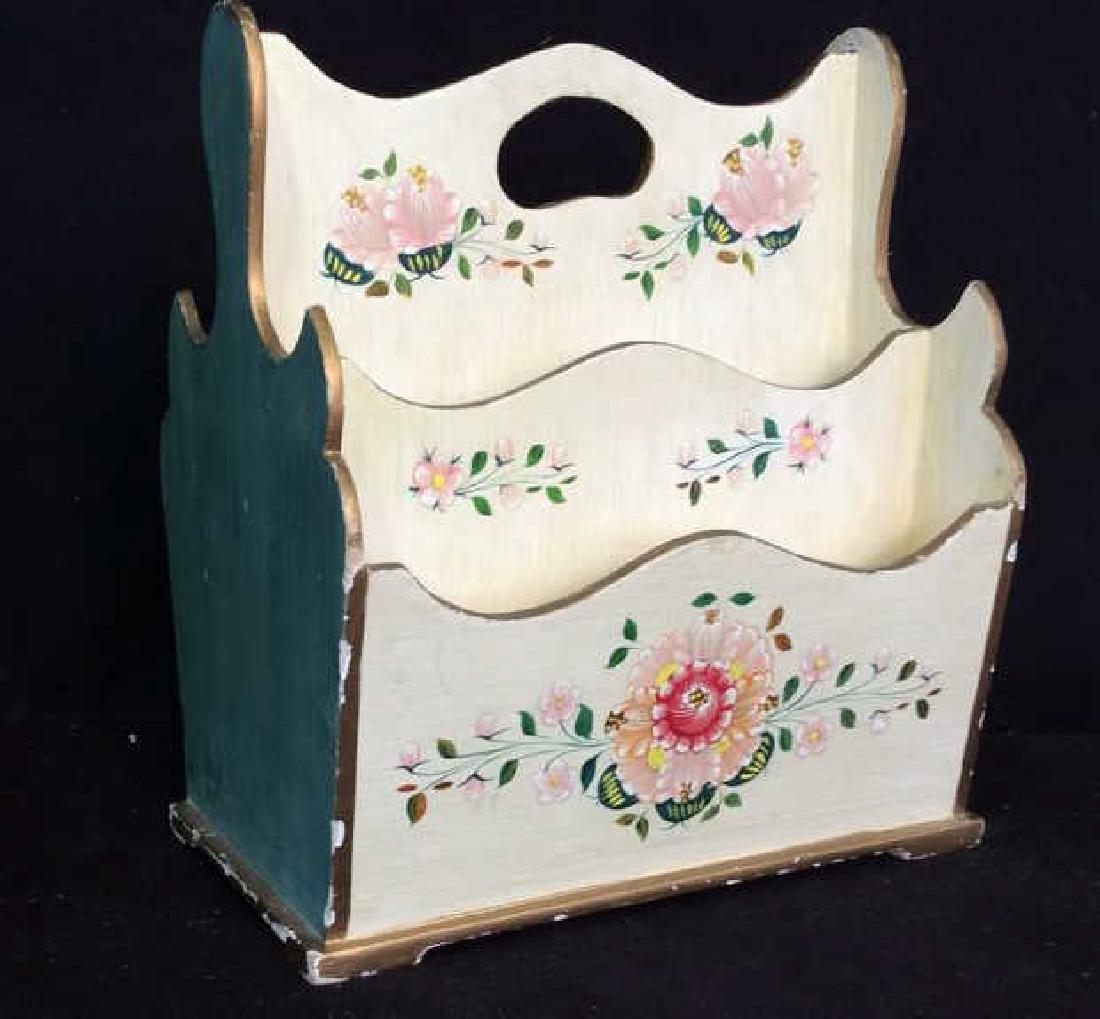 Vintage Peruvian Painted Wood Letter Box Hand painted (1 of 8)