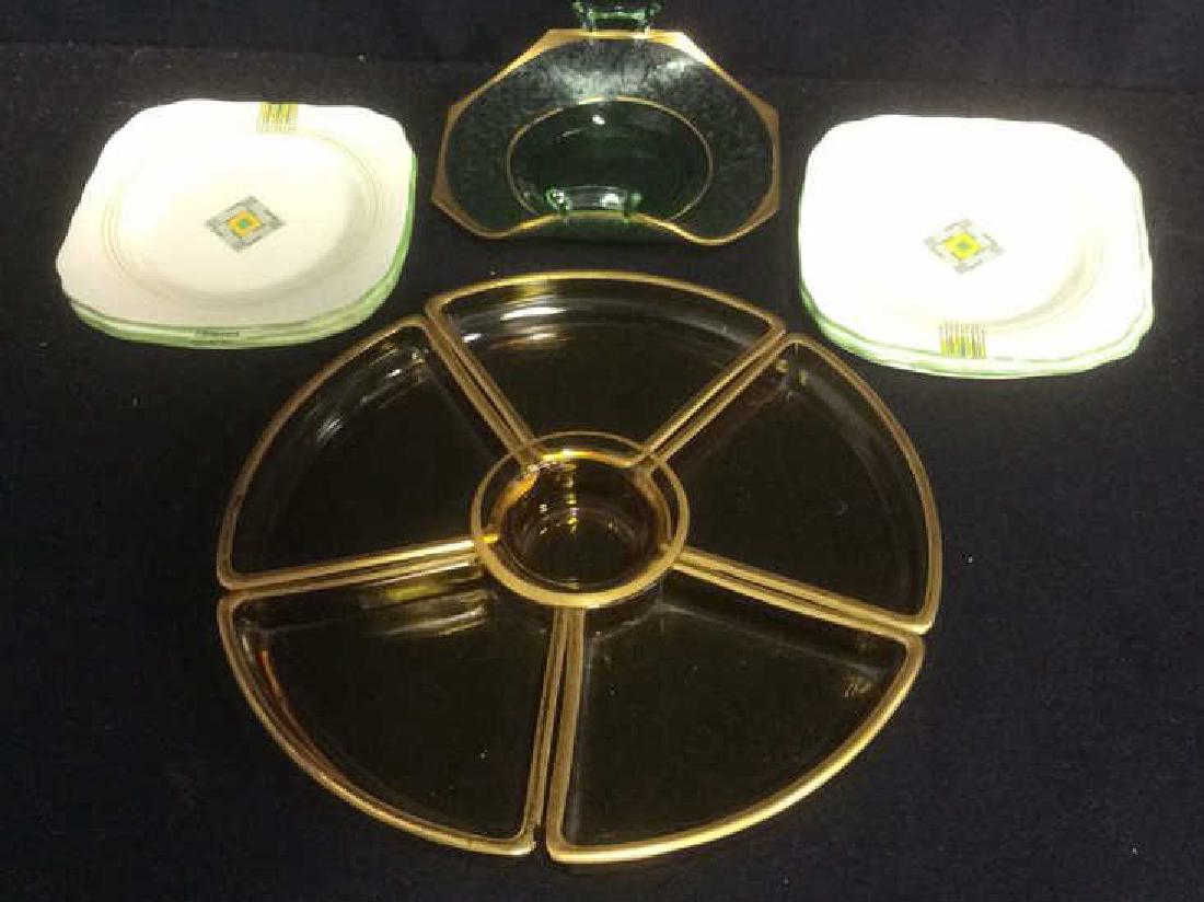 Group Vintage Glass And Porcelain Table Top Lot of (1 of 7)