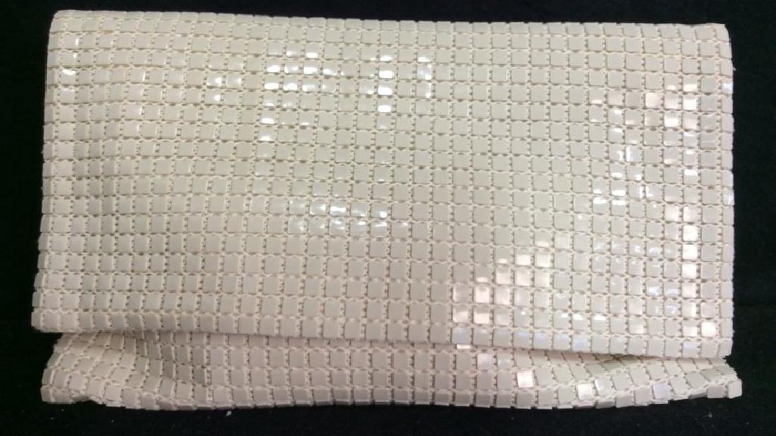 Vintage French Beaded Clutch Bag White Beaded Clutch (1 of 4)